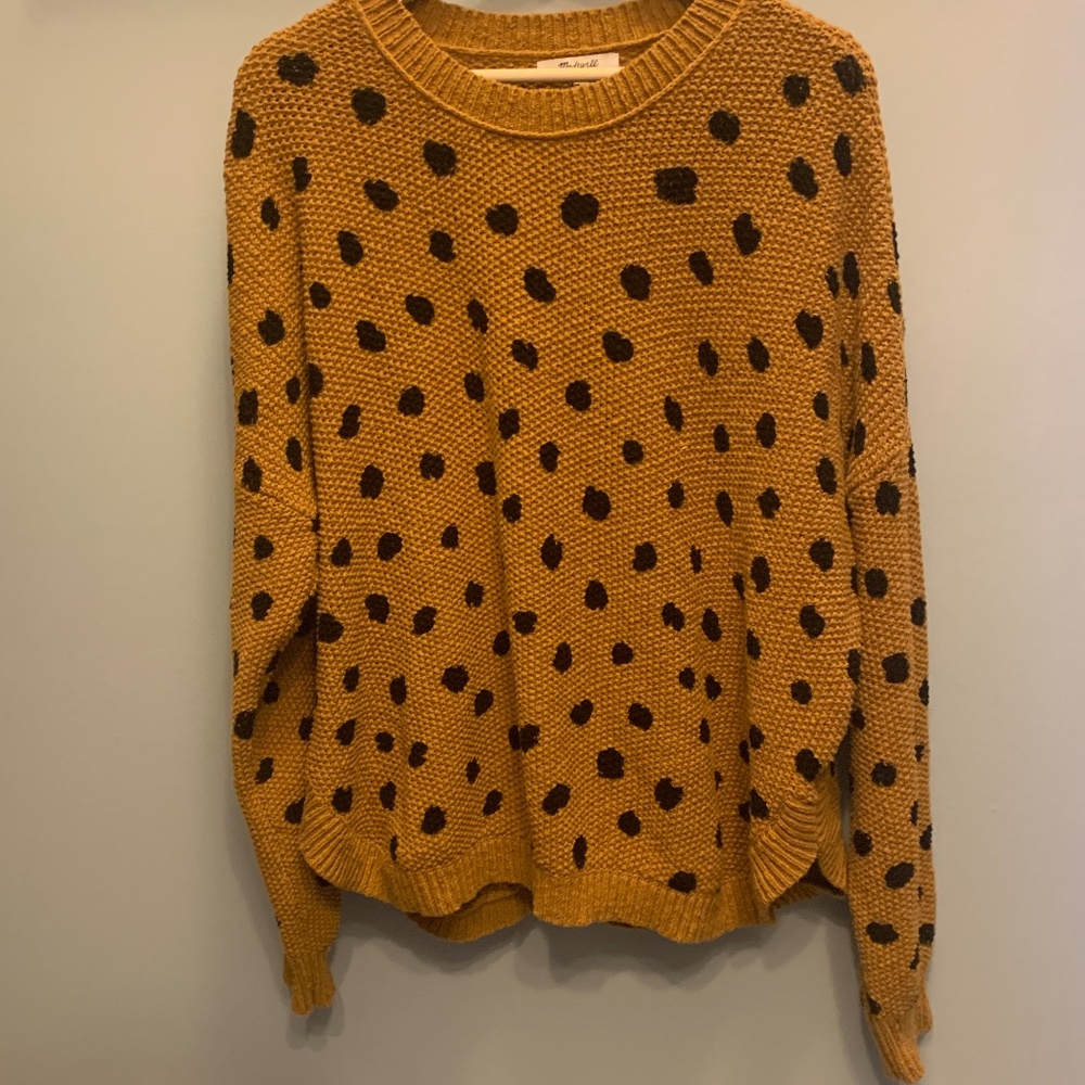 Madewell Painted Spots Pullover Sweater